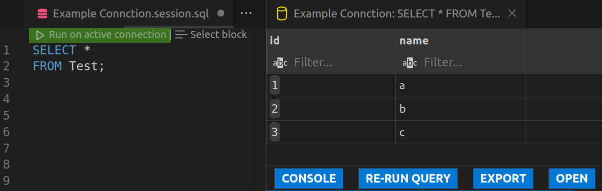 Come iniziare a codificare SQL in VS Code