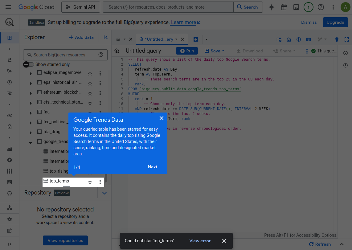 Come utilizzare Google BigQuery 