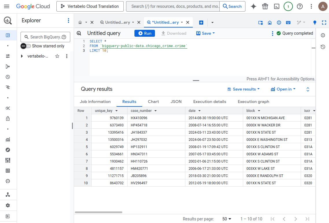 Creare un report con BigQuery e Looker
